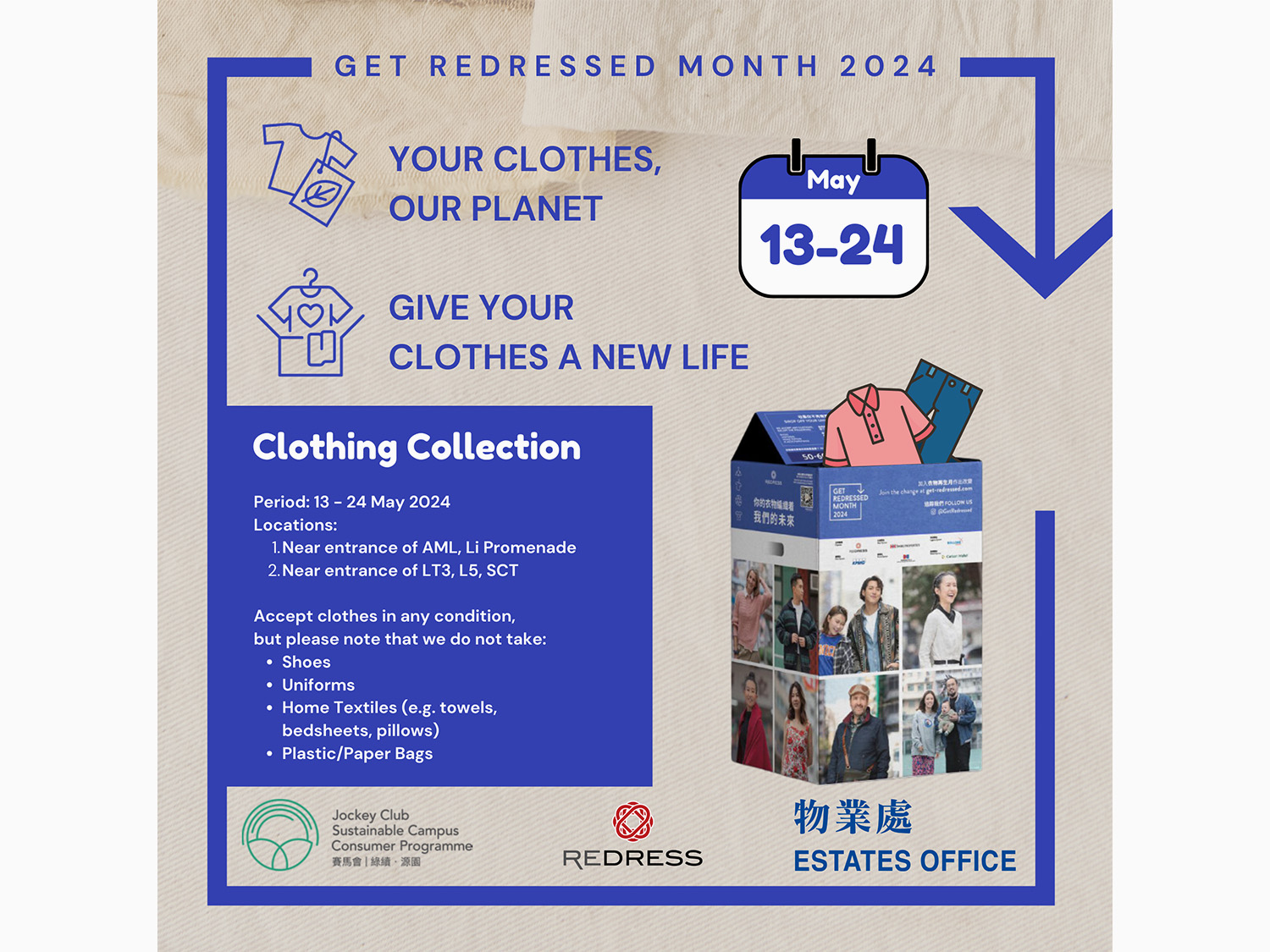 Participation in "Get Redressed Month"